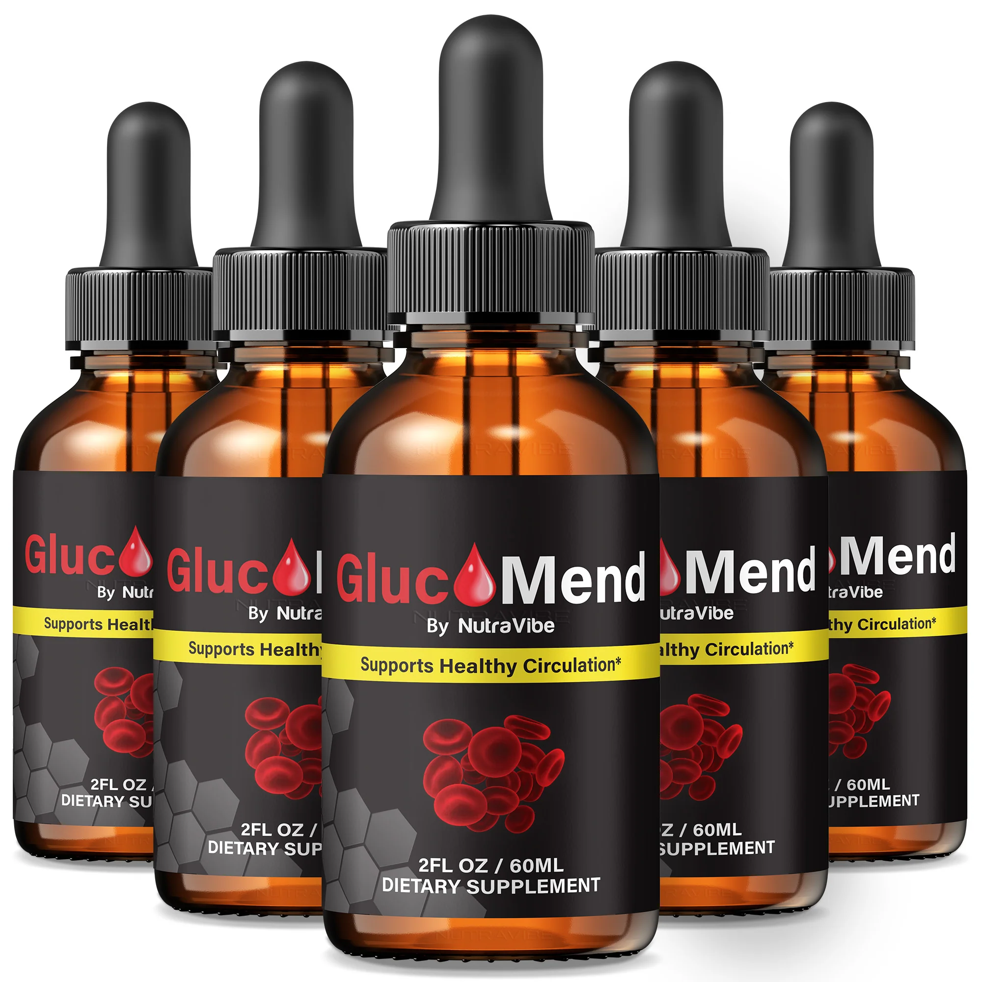 GlucoMend 6 bottles